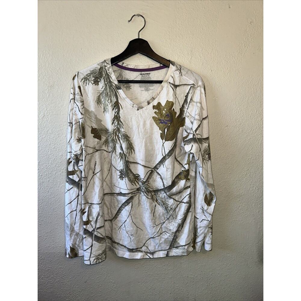 Real Tree Boys Youth Long Sleeved Winter Camo Size XL 16-18